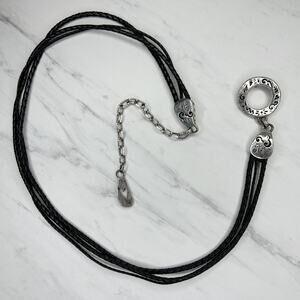 Black Braided Silver Chain Link Belt Y2K Festival ✨